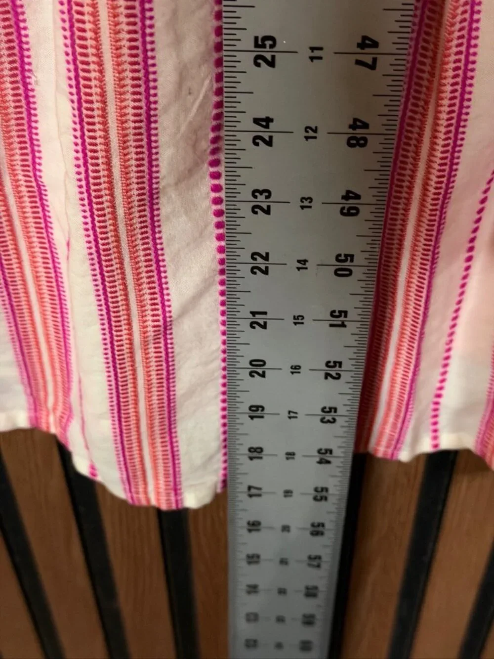 Marine Layer Maxi Dress XL Corinne Pink Striped Woven Tiered Sleeveless Pockets